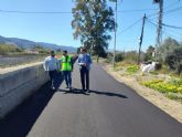 El Ayuntamiento renueva el asfaltado en el Camino de la Mota de Los Alemanes de la pedanía de Los Dolores