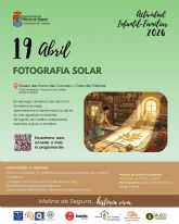 La Concejal�a de Turismo organiza la actividad FOTOGRAF�A SOLAR en el Museo Horno del Concejo y Casa del Folclore el domingo 19 de abril