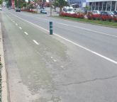 El PSOE reclama el arreglo urgente del carril-bici de la Carretera de Granada