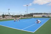 El Ayuntamiento mejora las pistas de tenis de Puerto Lumbreras