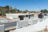 La colocacin de cinco grandes tneles de hormign evita inundaciones en la rambla de Canteras