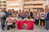 El Bdminton Cartagena celebra en el Palacio Consistorial su ascenso a Divisin de Honor