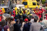 Expectacin en el puerto con los rescates de trfico de Bomberos de toda Espana
