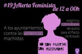 Alerta feminista el lunes ante el Palacio Consistorial