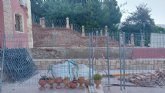 Comienzan las obras de reparaci�n del muro de cerramiento del atrio del Santuario de Santa Eulalia