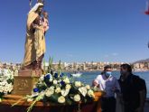 Antonio Luengo participa en la procesin martima de la Virgen del Carmen de Mazarrn