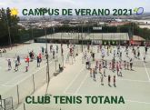 Finaliza la 1ª quincena del campus de verano del Club de Tenis Totana