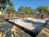 El Ayuntamiento mejora las zonas infantiles de 5 jardines de Murcia y pedanas gracias a la contratacin de personas desempleadas