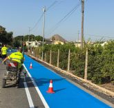 Comienzan las obras del nuevo carril peatonal y ciclable de Santomera