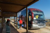 Ms de 24.000 personas han utilizado el servicio del autobs este verano para desplazarse a la playa de Calblanque