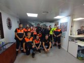 Voluntarios de Protección Civil de Alhama de Murcia reciben un reconocimiento por su colaboración en Blanca