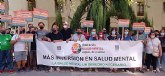 Protestas frente al Palacio de San Esteban para visibilizar la salud mental
