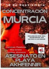 Concentracin. Stop Racismo. Mujer Asesinada