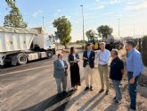 Infraestructuras mejora los caminos de servicio de la RM-11 en Lorca que conectan viviendas, explotaciones agr�colas y el Parque Almenara