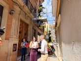 El Ayuntamiento ejecuta una nueva actuaci�n de revisi�n de fachadas en el casco antiguo previa a la celebraci�n de la Feria de septiembre