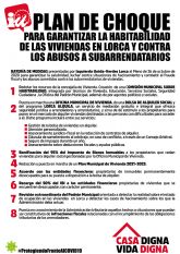 IU propondrá en el Pleno una batería de medidas para acabar con el hacinamiento en las viviendas de Lorca