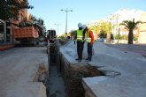 Obras de emergencia de renovaci�n de redes en la avenida Gin�s Campos