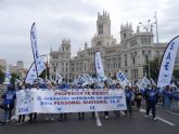 Cientos de delegados de SAE se han manifestado contra la anunciada reforma de las pensiones