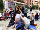 Cerca de 200 alumnos de los colegios San Crist�bal y Andr�s Garc�a Soler reciben una formaci�n pr�ctica de reanimaci�n cardiopulmonar y primeros auxilios