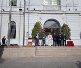 La Plaza Isaac Peral acoge la celebraci�n del 12 de octubre con la izada de la bandera y un tributo a los ca�dos