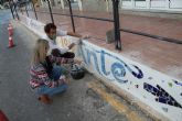 Concluye la tercera fase del proyecto de grafiti sobre mosaico