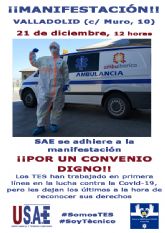 Manifestaci�n de T�cnicos en Emergencias Sanitarias por un convenio digno