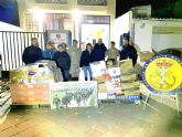 Militares entregan en Bullas un cargamento de alimentos para Cáritas