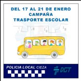 La Policía Local colabora esta semana con la DGT en la Campaña del transporte escolar