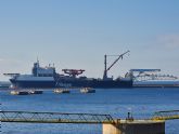 El buque Solitaire recala en Cartagena como puerto base en el Mediterráneo para la reparación y mantenimiento de plataformas offshore