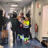 Estudiantes de la UCAM afrontan junto a la Guardia Civil un simulacro de atentado terrorista