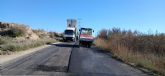 Fomento concluye la reparación del firme de la carretera de acceso al polígono industrial de Alhama de Murcia