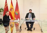 López Miras aborda con la alcaldesa de Campos del Río la mejora de las conexiones y el impulso a la industria en el municipio