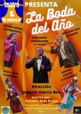 La representación de LA BODA DEL AÑO, a cargo de La Mosca Teatro, prevista para hoy viernes 17 de marzo en el Teatro Villa de Molina, se aplaza al sábado 6 de mayo