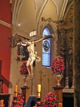 El Cristo del Buen Fin congrega a sus devotos en una Misa de Hermandad en Alcal del Ro