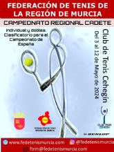 Cehegn acoger por primera vez el Campeonato Regional Cadete de Tenis