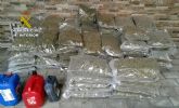 La Guardia Civil intercepta un vehculo sustrado con ms de 80 kilos de marihuana