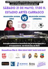El Ayuntamiento de Lorca organiza un partido de fútbol benéfico para ayudar a la pequeña lorquina Daniela García, diagnosticada con síndrome de Rett