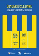 El joven y virtuoso intrprete Arturo Abelln protagoniza este jueves en Murcia un concierto solidario a favor de Jess Abandonado y Ucrania