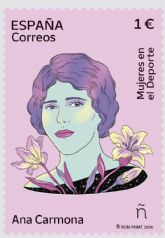 Correos emite un sello dedicado a la primera futbolista espaola, Ana Carmona