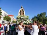La Virgen del Carmen salió en procesión por la dársena Cartagenera arropada por la Cofradía de Pescadores