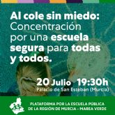 IU-Verdes exige al Gobierno Regional un Plan de Recursos Humanos y Materiales que cubra las necesidades reales de la puesta en marcha del prximo curso escolar
