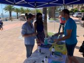 La Comunidad lleva a las playas del Mar Menor una campaña de sensibilizacin ambiental