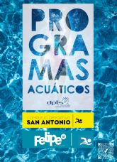 La Concejala de Deportes oferta ms de 1.100 plazas para los programas acuticos municipales para el prximo curso