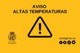 Aviso por altas temperaturas en Cartagena