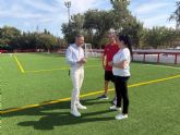 El nuevo sistema de riego del Campo de F�tbol de La Alberca beneficiar� a m�s de 600 deportistas
