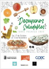 El Ayuntamiento de Torre Pacheco, la Asociación de Hostelería y Coectp presentan la Campaña Desayunos Saludables