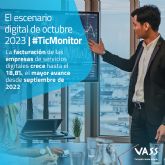 Crece hasta el 18,8% la facturaci�n en el sector TIC, el mayor avance desde septiembre de 2022