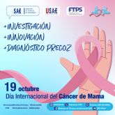 Investigacin, innovacin y diagnstico precoz deben basar la estrategia en la lucha contra el cncer de mama