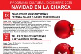La Charca organiza un completo programa cultural de Navidad 2025