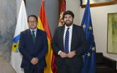 López Miras considera 'prioritario' el desdoblamiento de la carretera que une Mazarrón y Puerto de Mazarrón